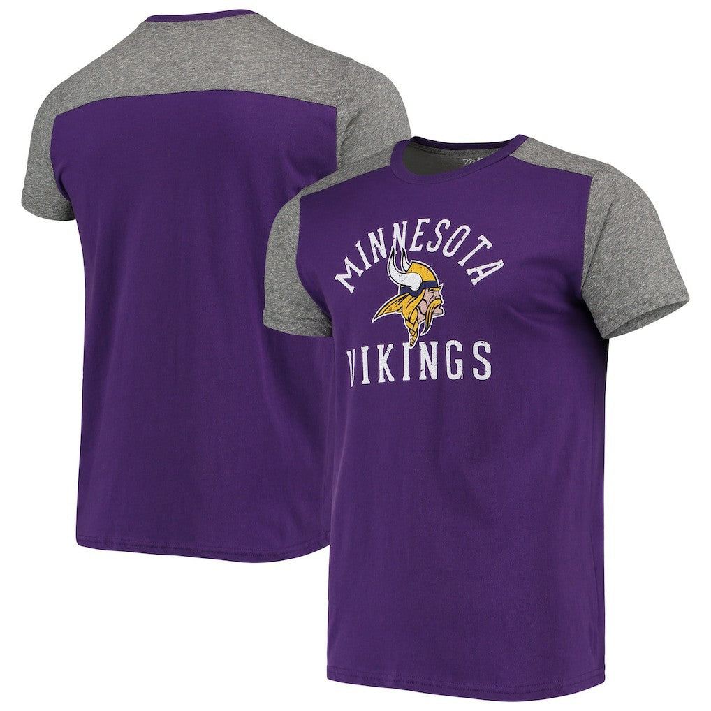 Minnesota Vikings Majestic Threads Field Goal Slub T-Shirt - Purple/Gray - NFL