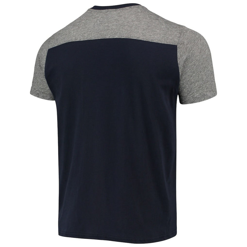 New England Patriots Majestic Threads Field Goal Slub T-Shirt - Navy/Gray - NFL