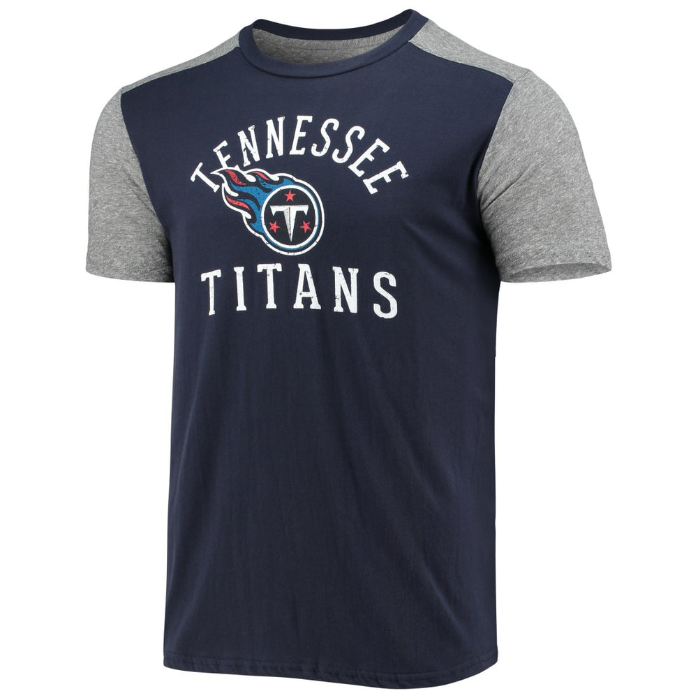 Tennessee Titans Majestic Threads Field Goal Slub T-Shirt - Navy/Gray - NFL