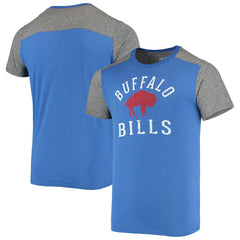 Buffalo Bills Majestic Threads Gridiron Classics Field Goal Slub T-Shirt - Royal/Heathered Gray - NFL