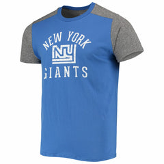 New York Giants Majestic Threads Gridiron Classics Field Goal Slub T-Shirt - Royal/Heathered Gray - NFL