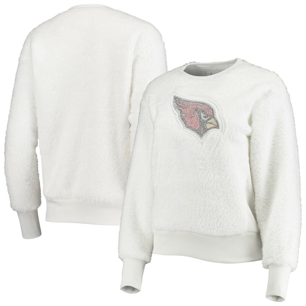 Arizona Cardinals Touch Women's Milestone Tracker Pullover Sweatshirt - White - NFL