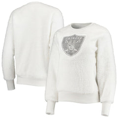 Las Vegas Raiders Touch Women's Milestone Tracker Pullover Sweatshirt - White - NFL