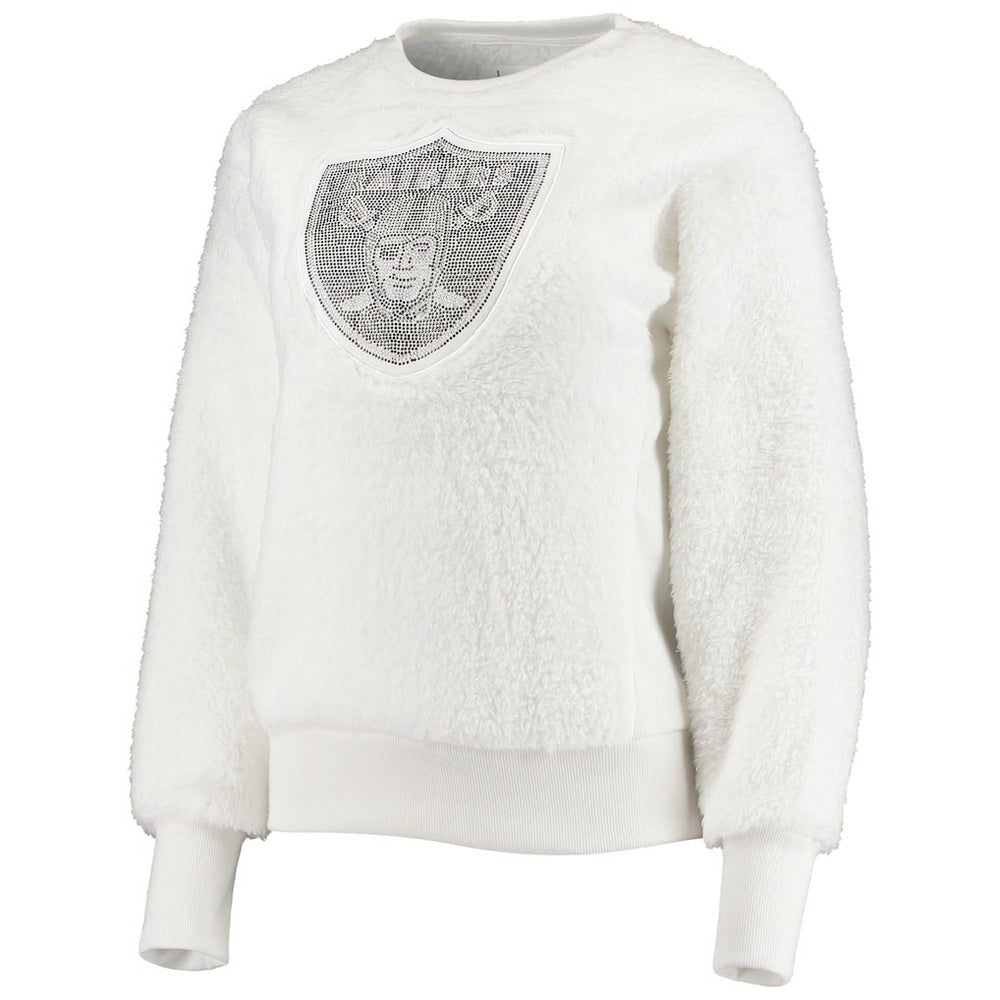 Las Vegas Raiders Touch Women's Milestone Tracker Pullover Sweatshirt - White - NFL