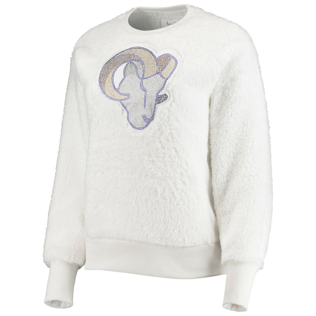 Los Angeles Rams Touch Women's Milestone Tracker Pullover Sweatshirt - White - NFL