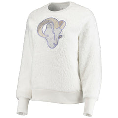 Los Angeles Rams Touch Women's Milestone Tracker Pullover Sweatshirt - White - NFL