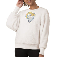 Los Angeles Rams Touch Women's Milestone Tracker Pullover Sweatshirt - White - NFL