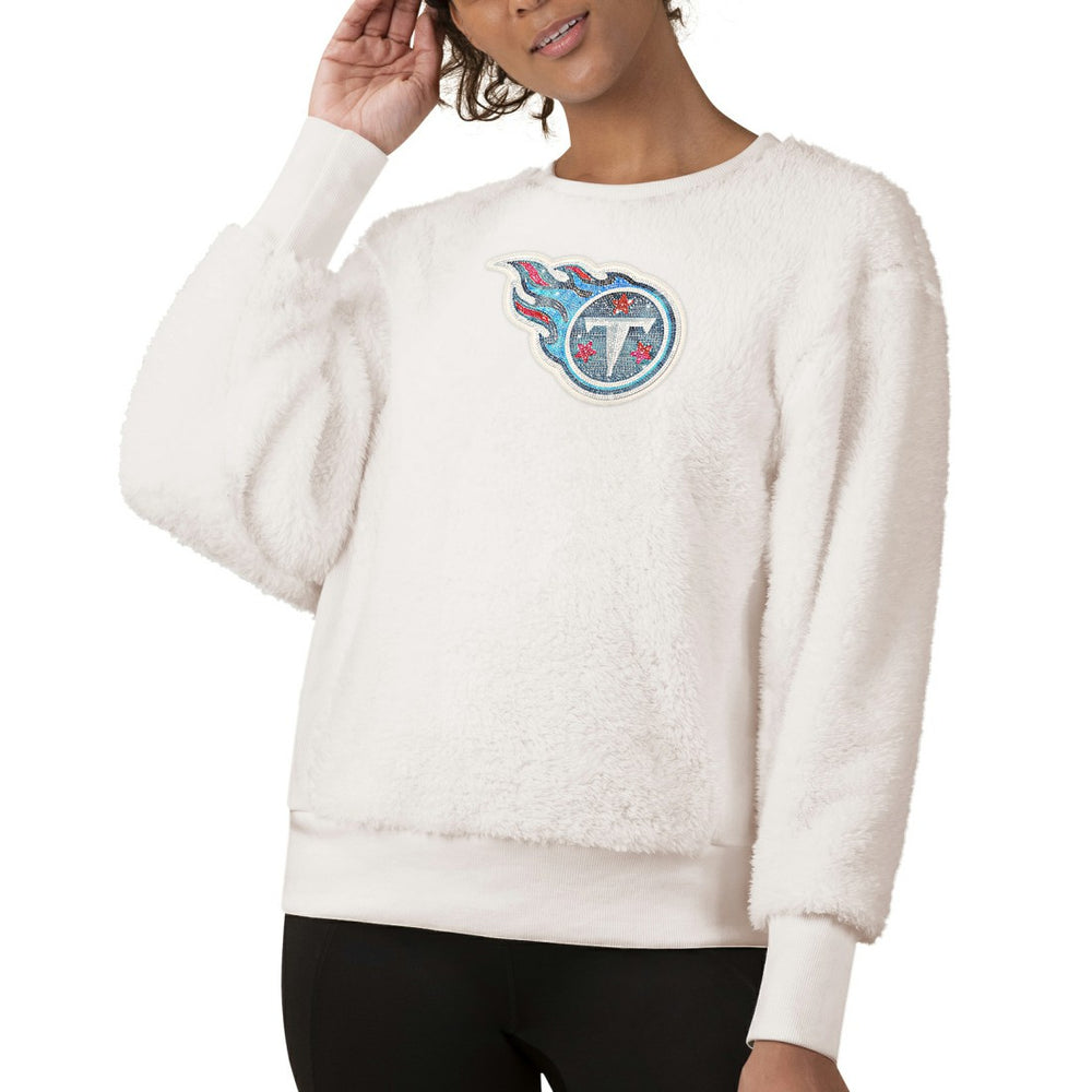 Tennessee Titans Touch Women's Milestone Tracker Pullover Sweatshirt - White - NFL