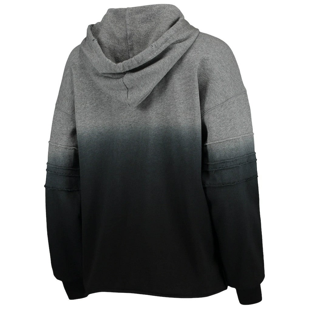Las Vegas Raiders Touch Women's Superstar Dip-Dye Pullover Hoodie - Heathered Gray/Black - NFL