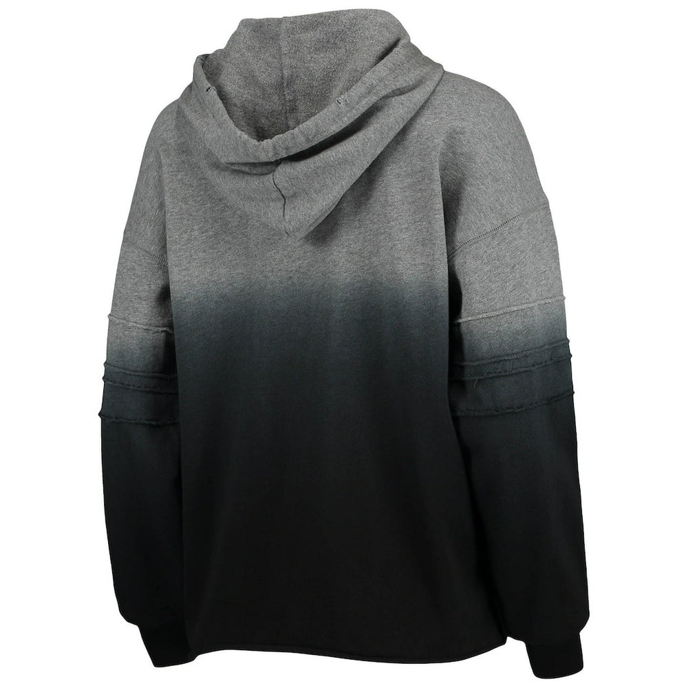 Las Vegas Raiders Touch Women's Superstar Dip-Dye Pullover Hoodie - Heathered Gray/Black - NFL