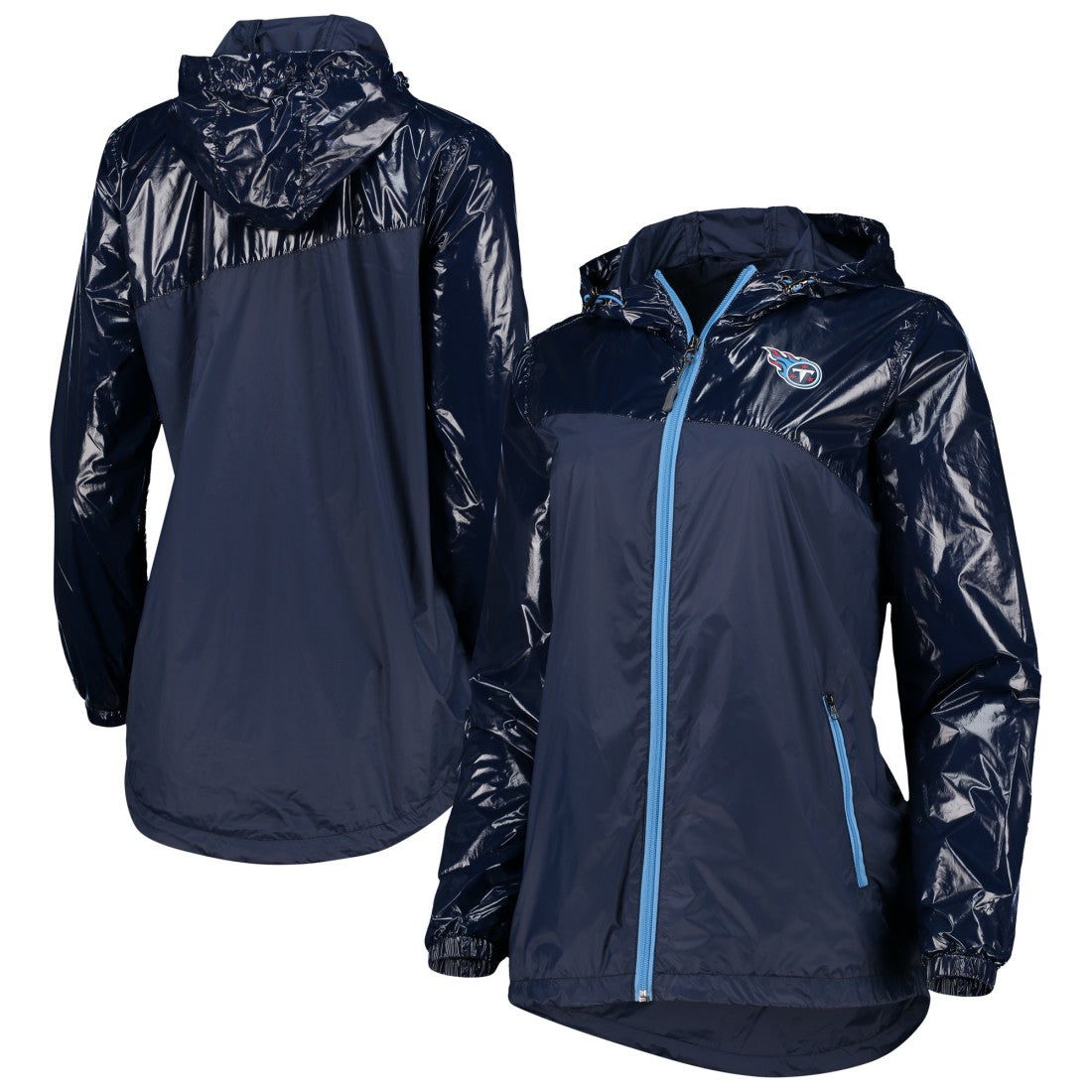 Tennessee Titans G-III 4Her by Carl Banks Women's Double-Coverage Full-Zip Hoodie Jacket - Navy - NFL