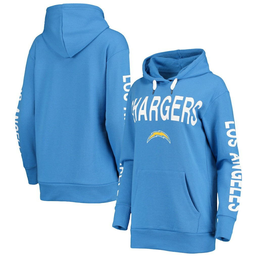 Los Angeles Chargers G-III 4Her by Carl Banks Women's Extra Point Pullover Hoodie - Powder Blue - NFL