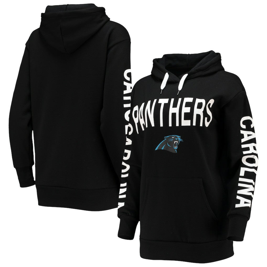 Carolina Panthers G-III 4Her by Carl Banks Women's Extra Point Pullover Hoodie - Black - NFL