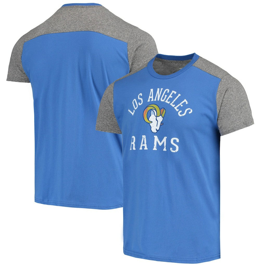Los Angeles Rams Majestic Threads Field Goal Slub T-Shirt - Royal/Gray - NFL