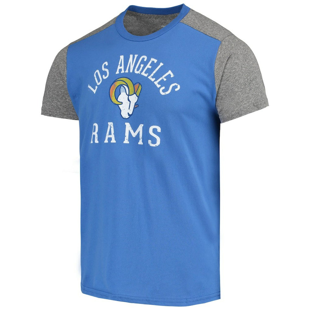 Los Angeles Rams Majestic Threads Field Goal Slub T-Shirt - Royal/Gray - NFL
