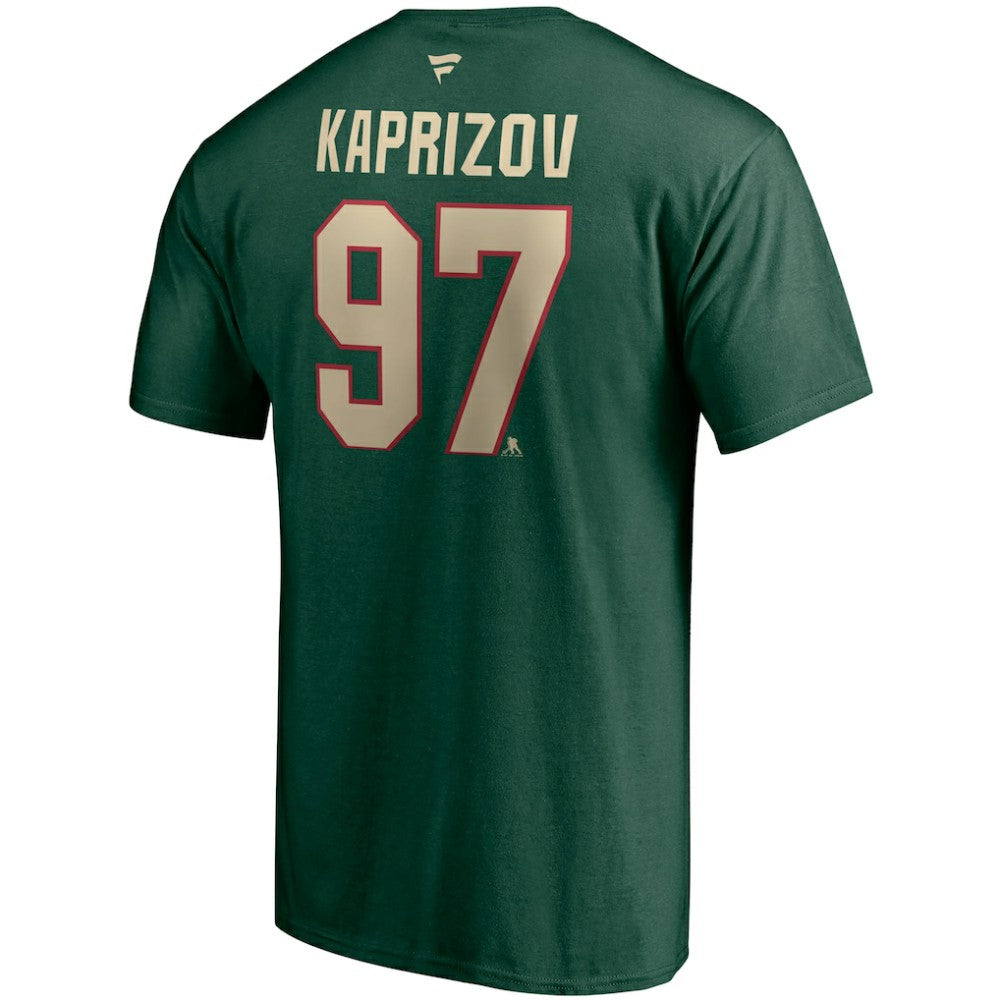 Kirill Kaprizov Minnesota Wild Fanatics Authentic Stack Name & Number T-Shirt - Green | Fanatics Clearance