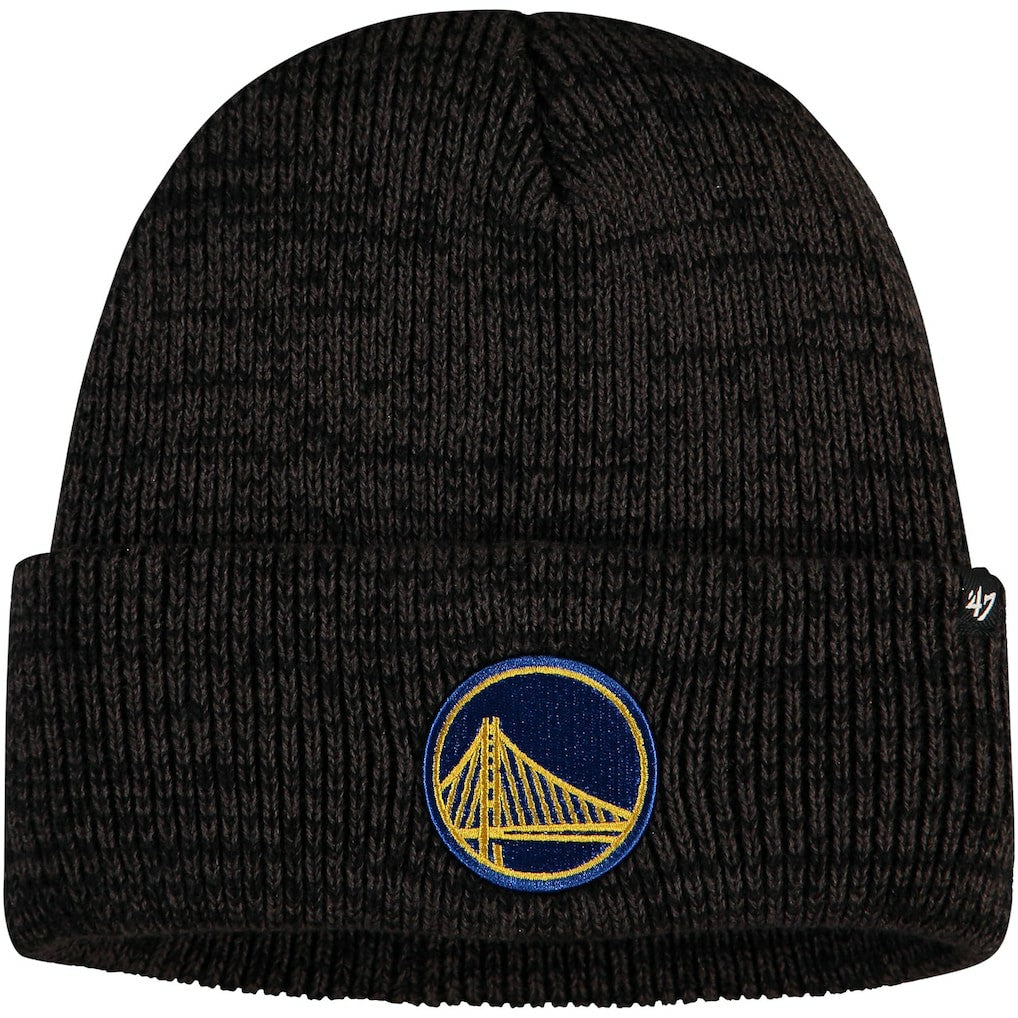 47 brand Golden State Warriors '47 Brain Freeze Cuffed Knit Hat Black