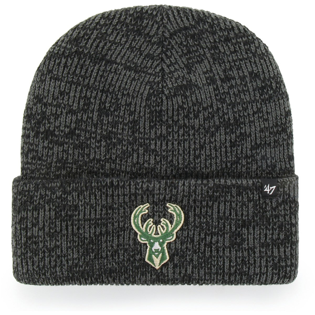 47 brand Milwaukee Bucks '47 Brain Freeze Cuffed Knit Hat Black