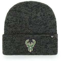 47 brand Milwaukee Bucks '47 Brain Freeze Cuffed Knit Hat Black