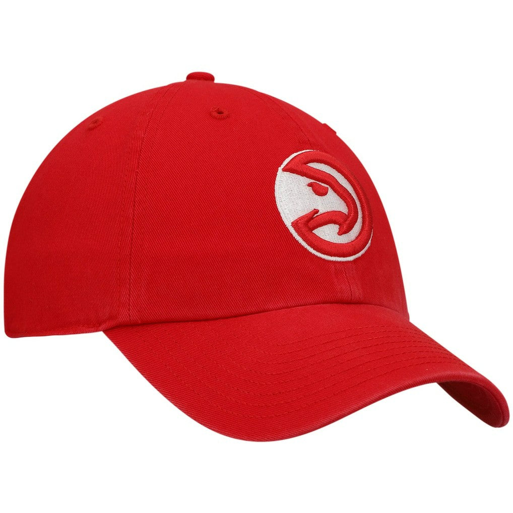 47 brand Atlanta Hawks '47 Core Logo Clean Up Adjustable Hat Red