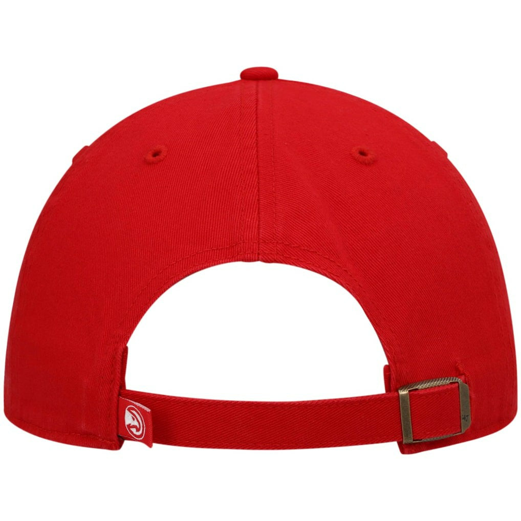 47 brand Atlanta Hawks '47 Core Logo Clean Up Adjustable Hat Red