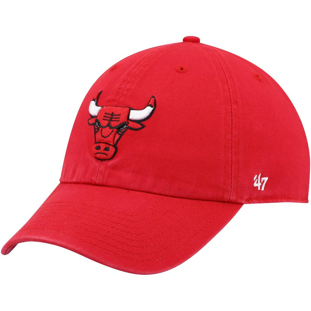 47 brand Chicago Bulls '47 Core Logo Clean Up Adjustable Hat Red