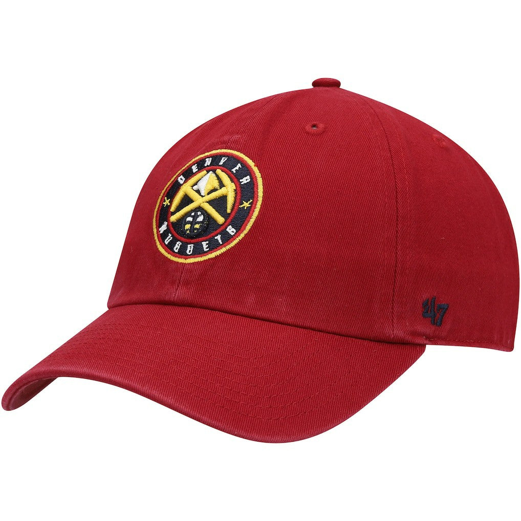 47 brand Denver Nuggets '47 Core Logo Clean Up Adjustable Hat Red