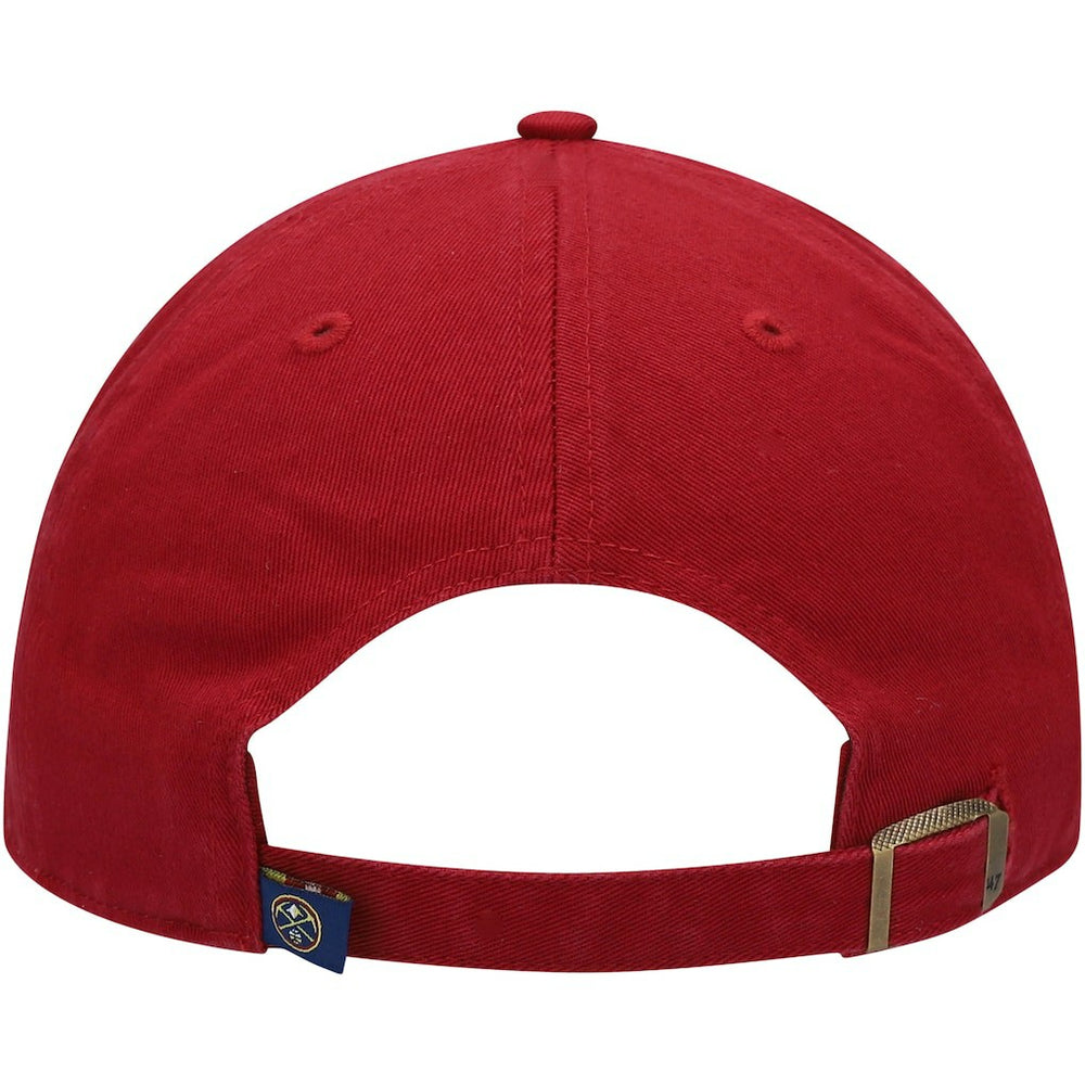 47 brand Denver Nuggets '47 Core Logo Clean Up Adjustable Hat Red