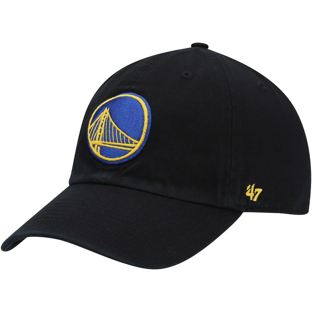 47 brand Golden State Warriors '47 Core Logo Clean Up Adjustable Hat Black