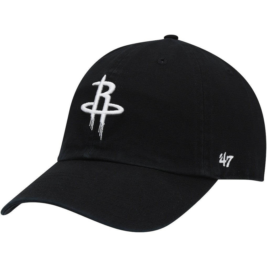 47 brand Houston Rockets '47 Core Logo Clean Up Adjustable Hat Black