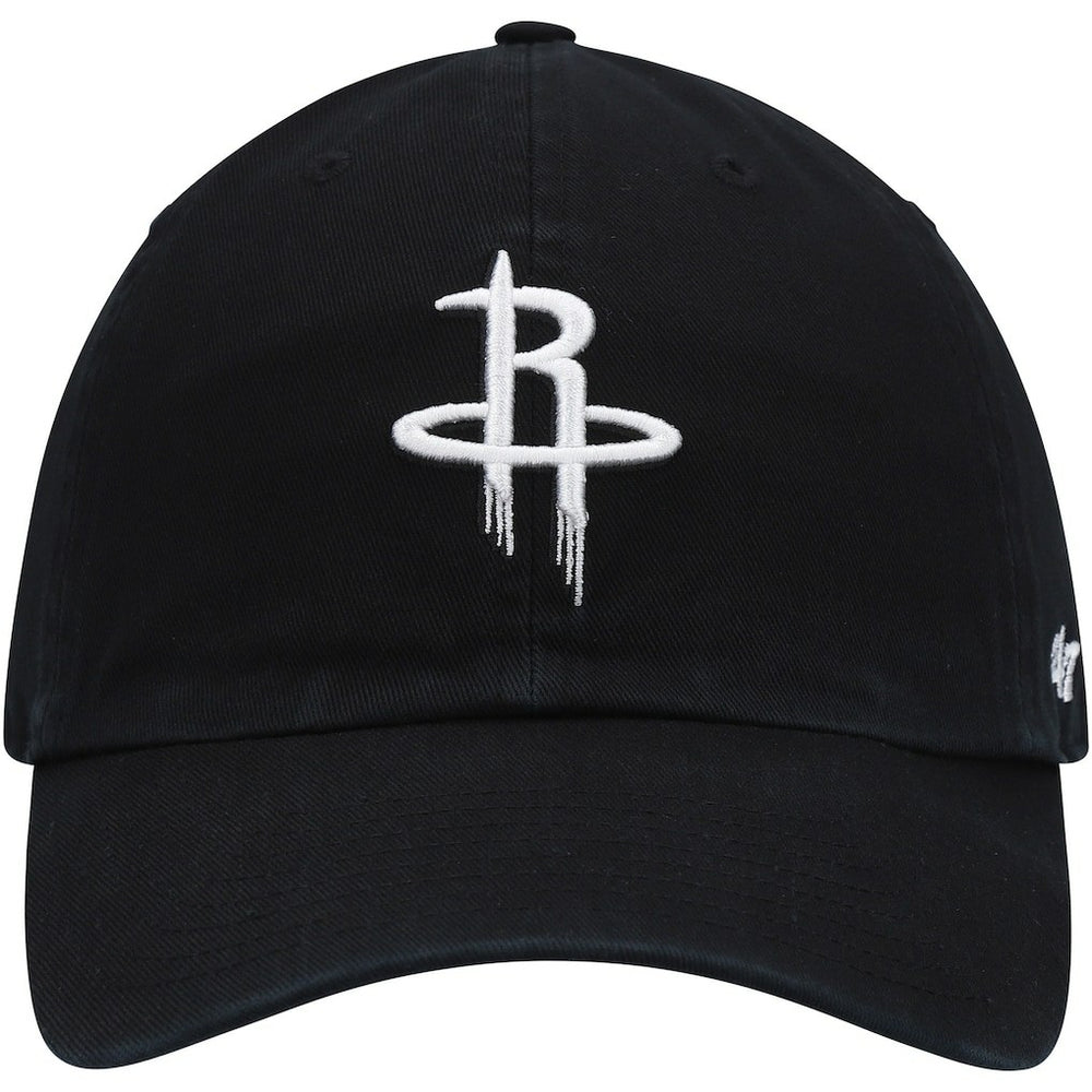 47 brand Houston Rockets '47 Core Logo Clean Up Adjustable Hat Black