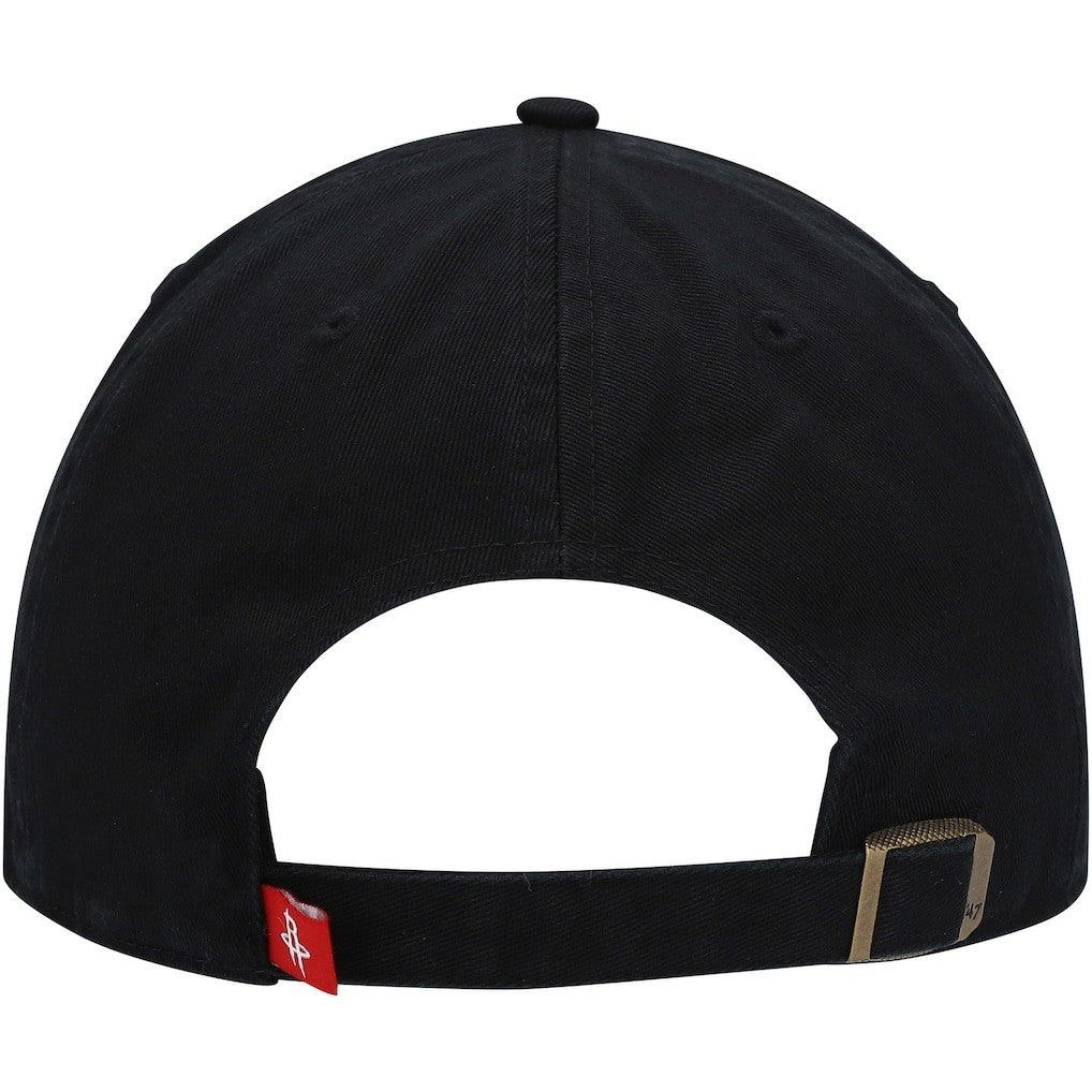 47 brand Houston Rockets '47 Core Logo Clean Up Adjustable Hat Black