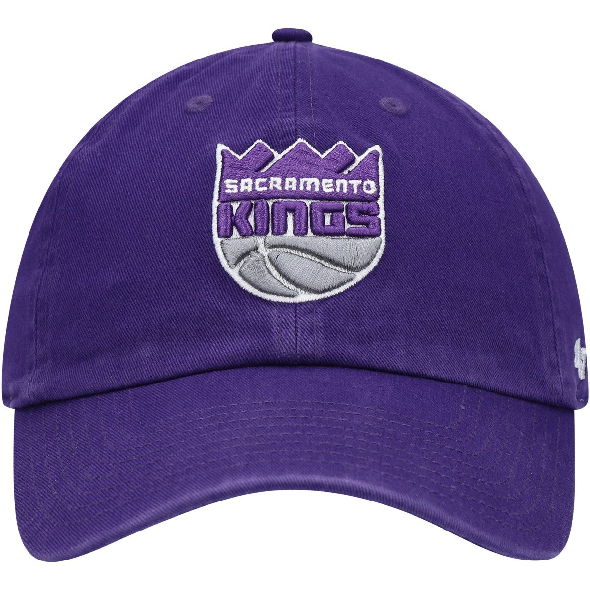 47 brand Sacramento Kings '47 Core Logo Clean Up Adjustable Hat Purple