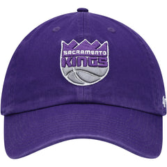47 brand Sacramento Kings '47 Core Logo Clean Up Adjustable Hat Purple