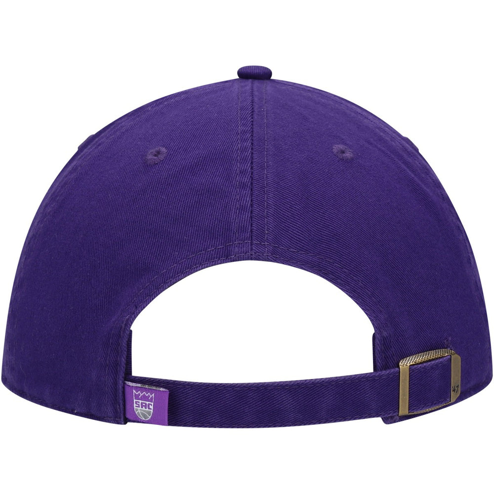 47 brand Sacramento Kings '47 Core Logo Clean Up Adjustable Hat Purple