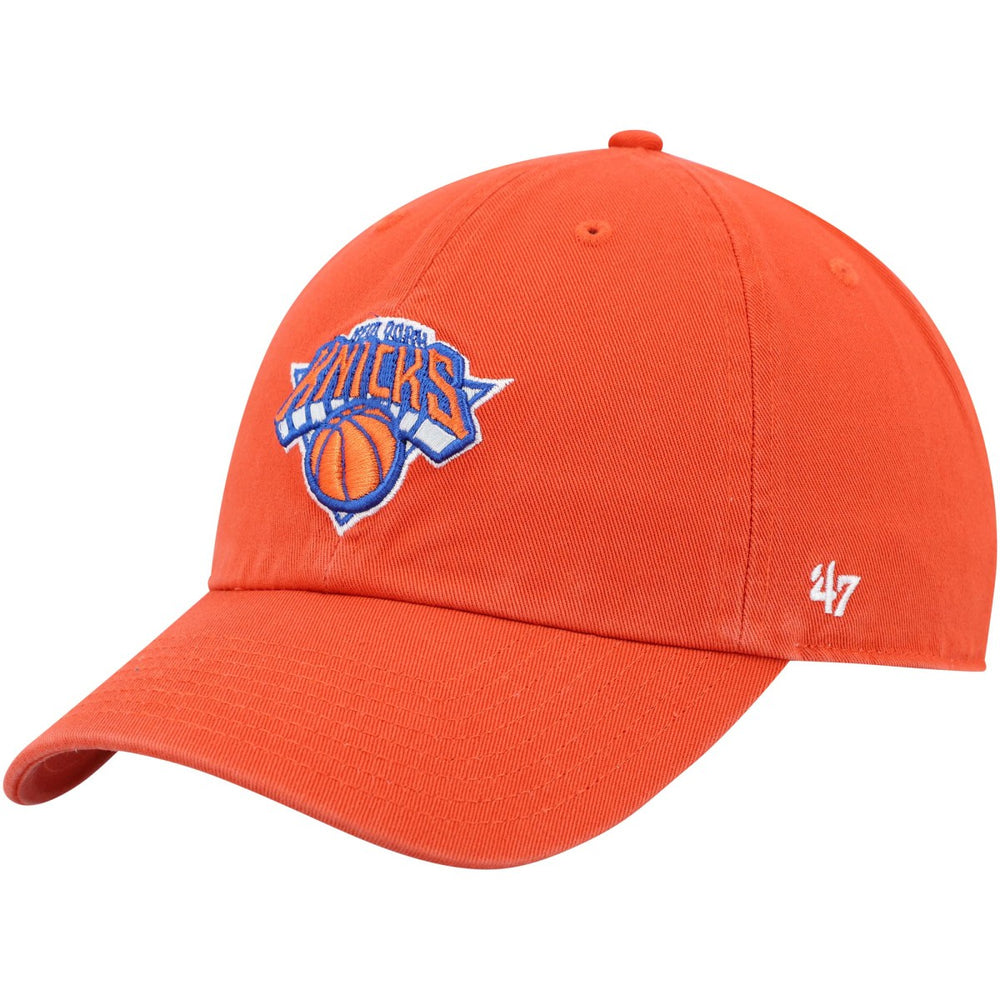 47 brand New York Knicks '47 Core Logo Clean Up Adjustable Hat Orange