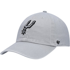 47 brand San Antonio Spurs '47 Core Logo Clean Up Adjustable Hat Gray