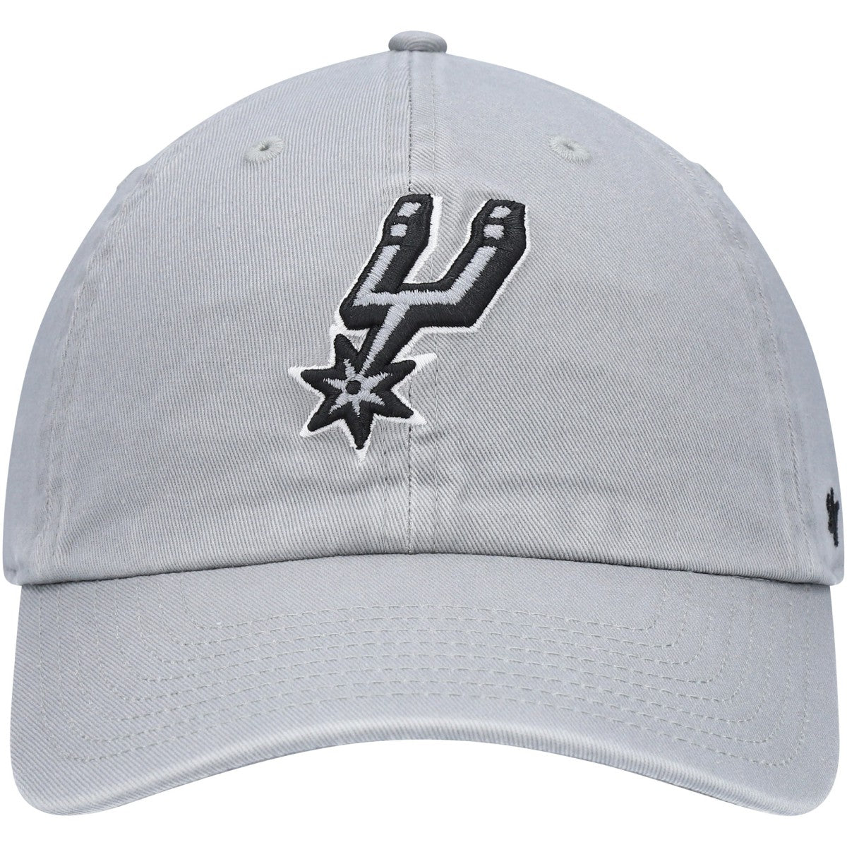 47 brand San Antonio Spurs '47 Core Logo Clean Up Adjustable Hat Gray