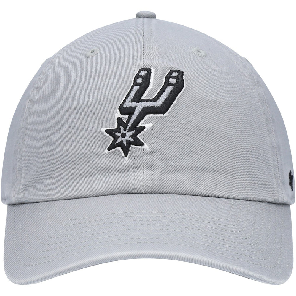 47 brand San Antonio Spurs '47 Core Logo Clean Up Adjustable Hat Gray
