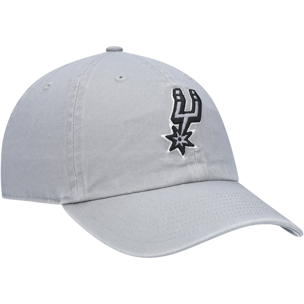 47 brand San Antonio Spurs '47 Core Logo Clean Up Adjustable Hat Gray