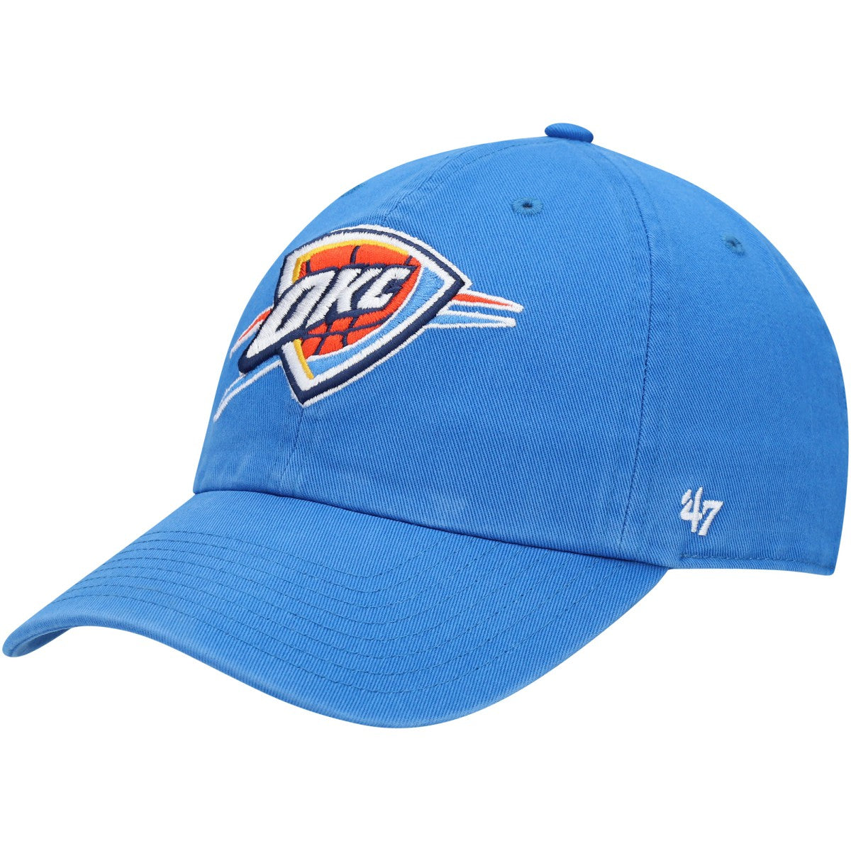 47 brand Oklahoma City Thunder '47 Core Logo Clean Up Adjustable Hat Blue