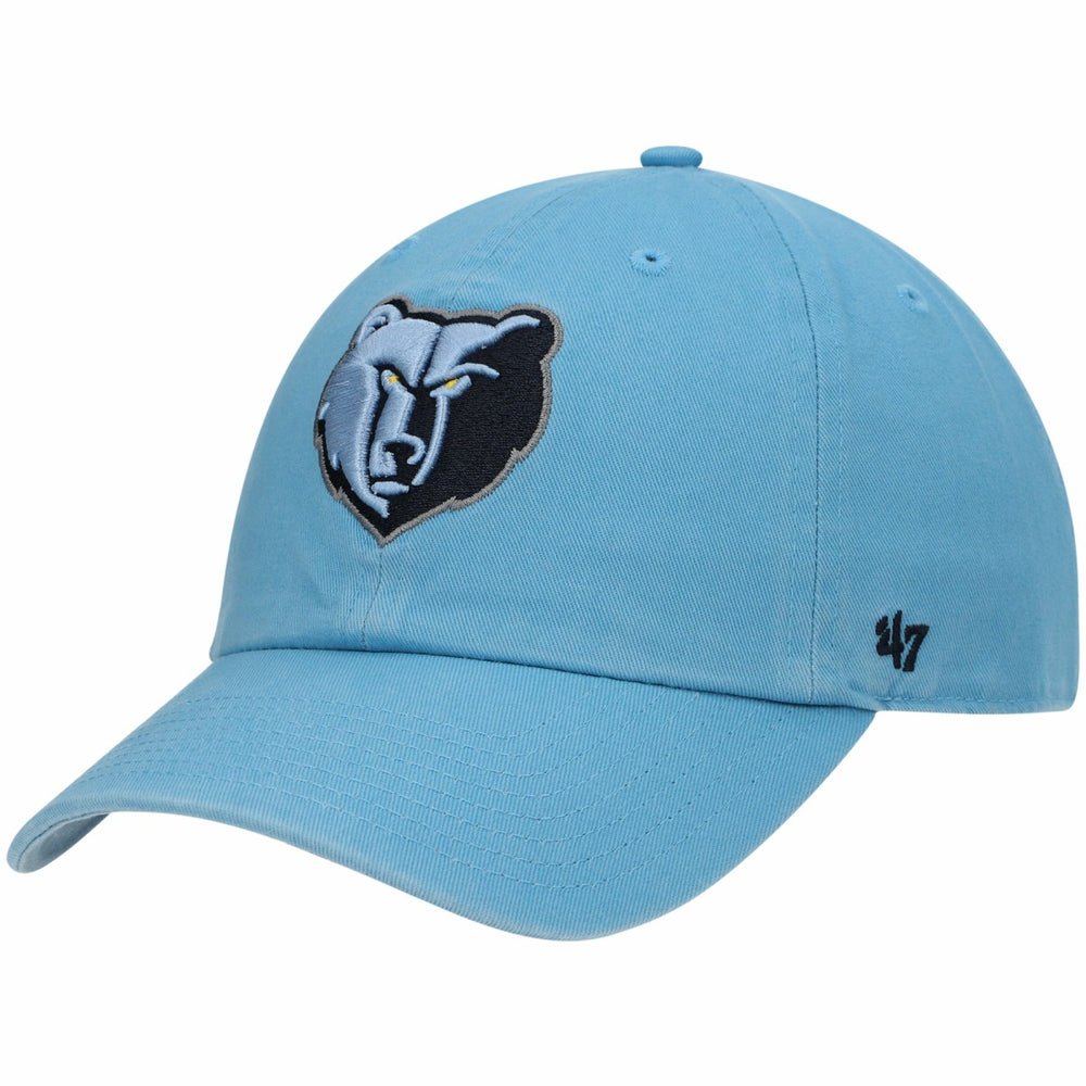 47 brand Memphis Grizzlies '47 Core Logo Clean Up Adjustable Hat Light Blue