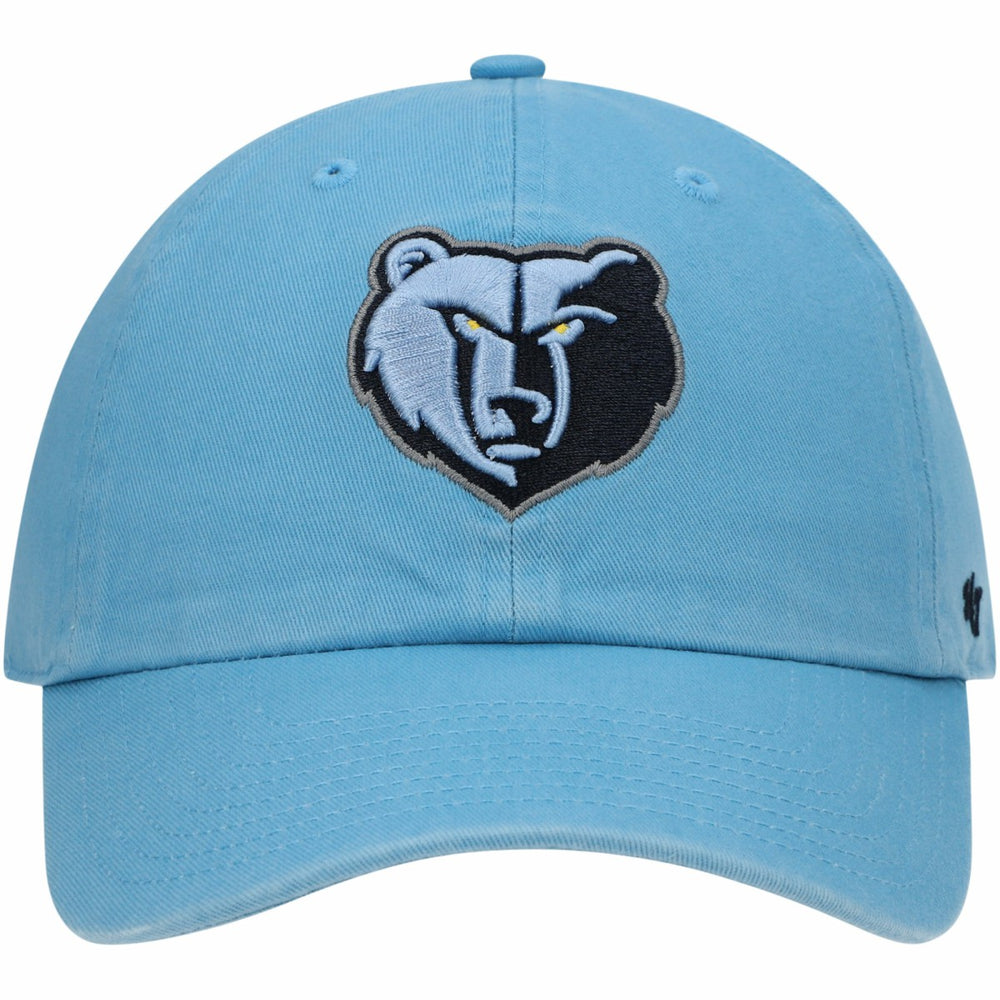 47 brand Memphis Grizzlies '47 Core Logo Clean Up Adjustable Hat Light Blue