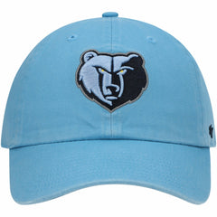47 brand Memphis Grizzlies '47 Core Logo Clean Up Adjustable Hat Light Blue