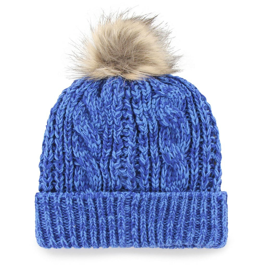 47 brand Dallas Mavericks '47 Women's Meeko Cuffed Knit Hat with Pom Blue