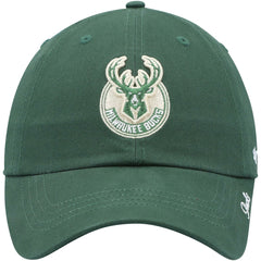 47 brand Milwaukee Bucks '47 Women's Miata Clean Up Logo Adjustable Hat Hunter Green