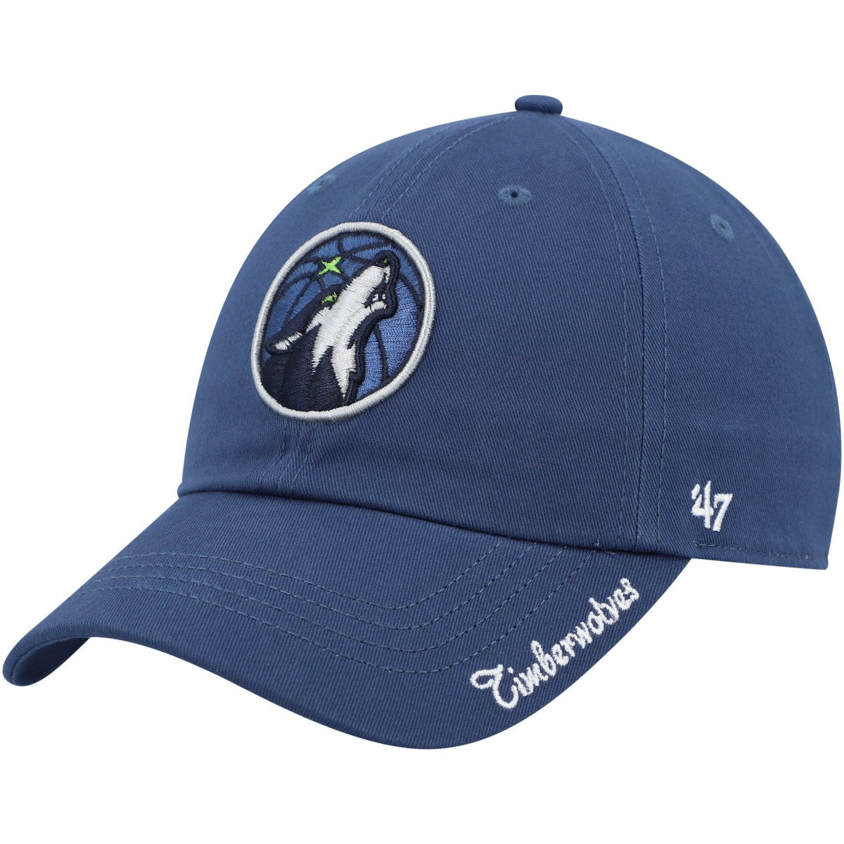 47 brand Minnesota Timberwolves '47 Women's Miata Clean Up Logo Adjustable Hat Navy