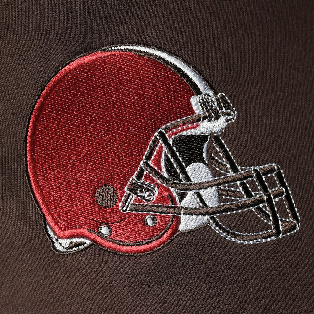 Cleveland Browns Starter Playoffs Color Block Full-Zip Hoodie - Brown/Orange - NFL