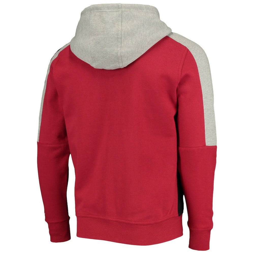 Arizona Cardinals Starter Playoffs Color Block Full-Zip Hoodie - Cardinal/Black - NFL