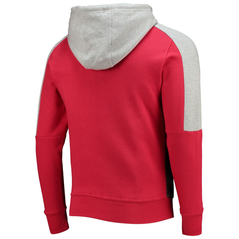 Tampa Bay Buccaneers Starter Playoffs Color Block Full-Zip Hoodie - Red/Pewter - NFL